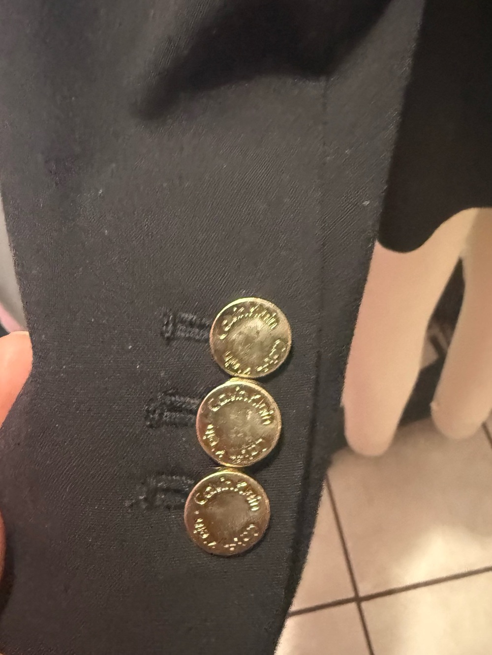 Calvin Klein Black Tailored Blazer with Single Button - Picture 6 of 8